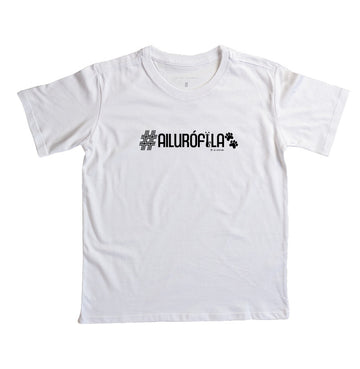 Camiseta #Ailurófila (Infantil) - Coleção AFETO