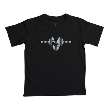 Camiseta Infantil Gato Espreguiçando - Coleção CORAÇÃO