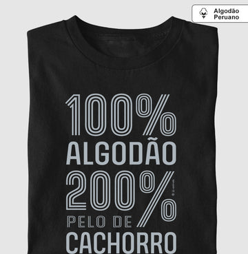 Camiseta “INCA SOFT” 200% pelo de Cachorro - Coleção AFETO