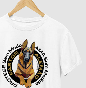 Camiseta Pastor Alemão - Protege sem Medo - Essência