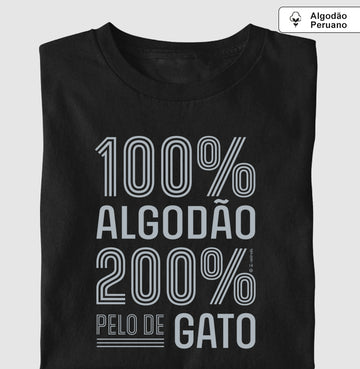 Camiseta “INCA SOFT” 200% pelo de Gato - Coleção AFETO