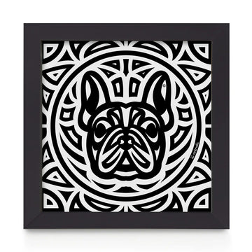 Quadro decorativo Buldogue Francês - Total - Tribal