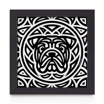 Quadro decorativo Buldogue Ingles - Total - Tribal