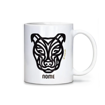 Caneca Amstaff Personalizada Tribal - iAnimals