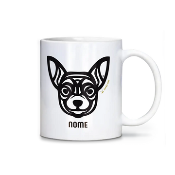 Caneca Chihuahua Personalizada Tribal - iAnimals