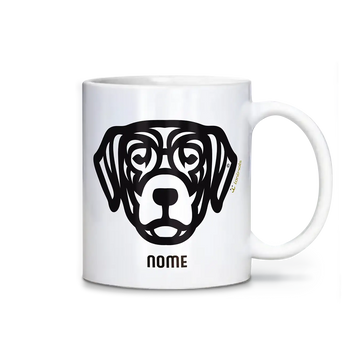 Caneca Labrador Personalizada Tribal - iAnimals