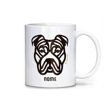 Caneca Pit Bull Personalizada Tribal - iAnimals
