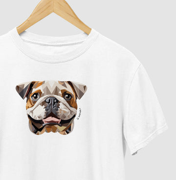 Camiseta Buldogue Inglês - Coleção Geoma