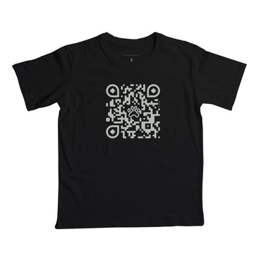 Camiseta Pets, QR Code Declaração de Amor (Infantil) - Coleção AFETO