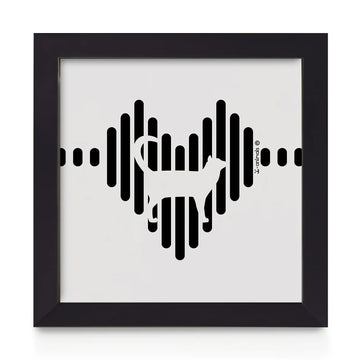 Quadro decorativo Gato - Coração