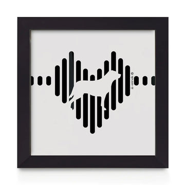 Quadro decorativo Labrador - Coração