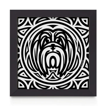 Quadro decorativo Lhasa Apso - Total - Tribal