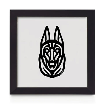 Quadro decorativo Malinois - Tribal