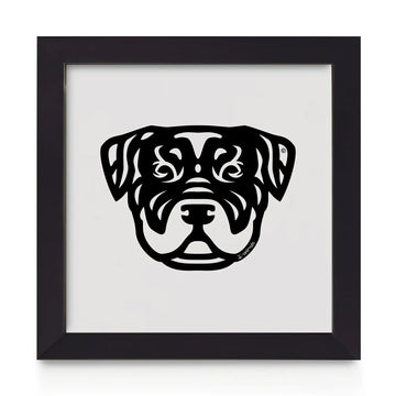 Quadro decorativo Rottweiller - Tribal