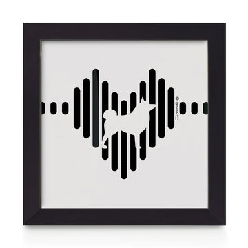 Quadro decorativo Schipperke - Coração