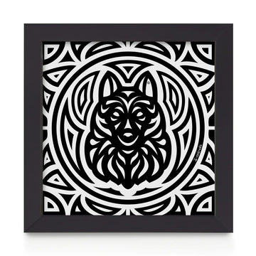 Quadro decorativo Schipperke - Total - Tribal