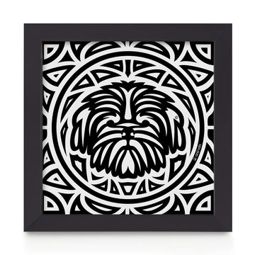 Quadro decorativo Shih Tzu - Total - Tribal