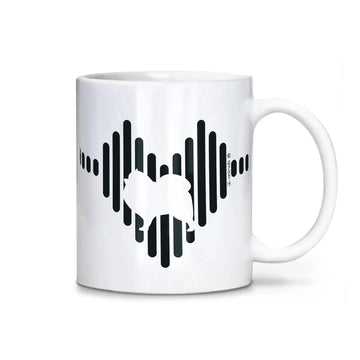 Caneca Spitz Alemão - Coração - i-animals