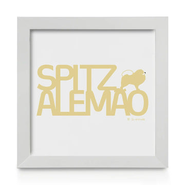 Quadro decorativo Spitz Alemão - Identidade