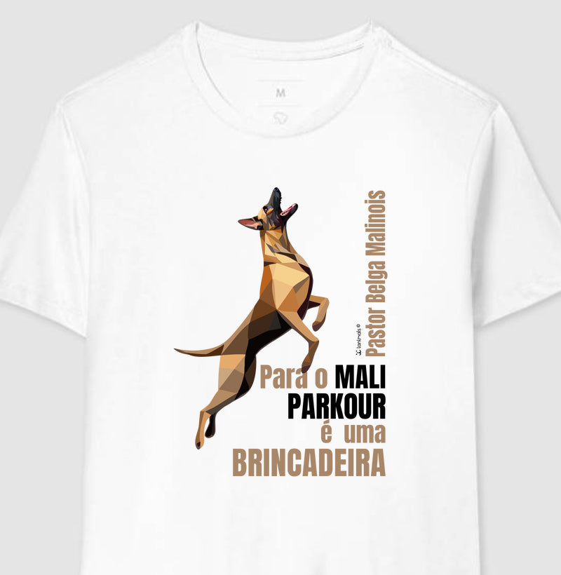 Camiseta Malinois Parkour é Brincadeira- Essência