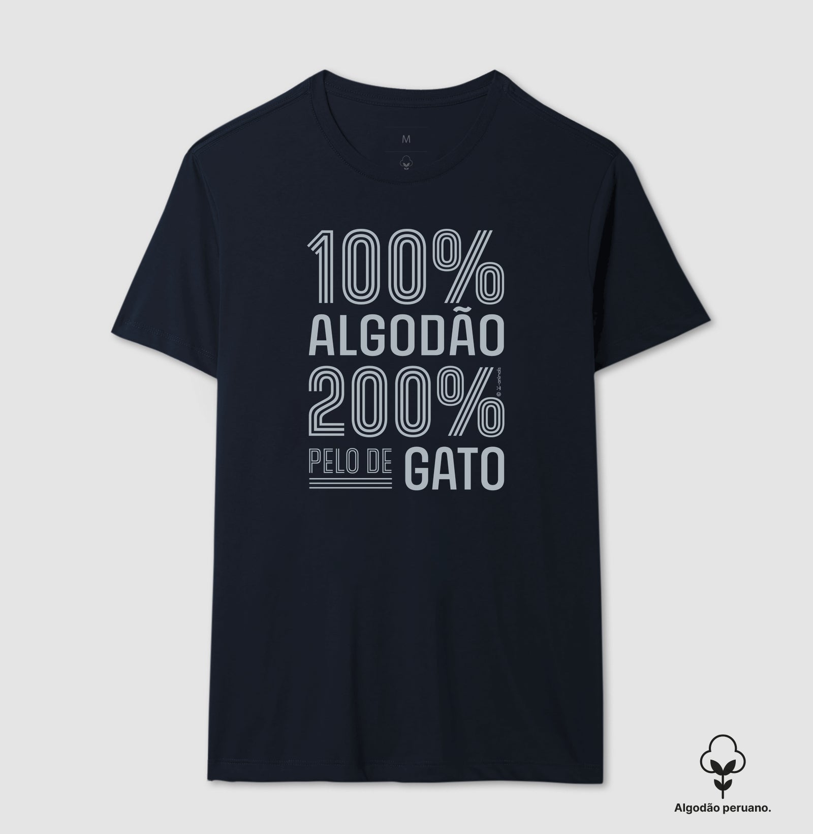 Camiseta “INCA SOFT” 200% pelo de Gato - Coleção AFETO