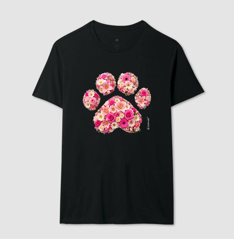 Camiseta Pata em Flor - Pets - Afeto