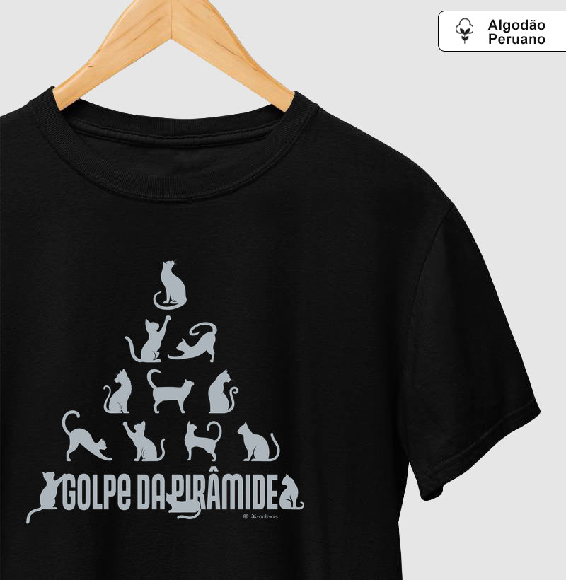 Camiseta “INCA SOFT” Gato, Golpe da Pirâmide - Coleção AFETO