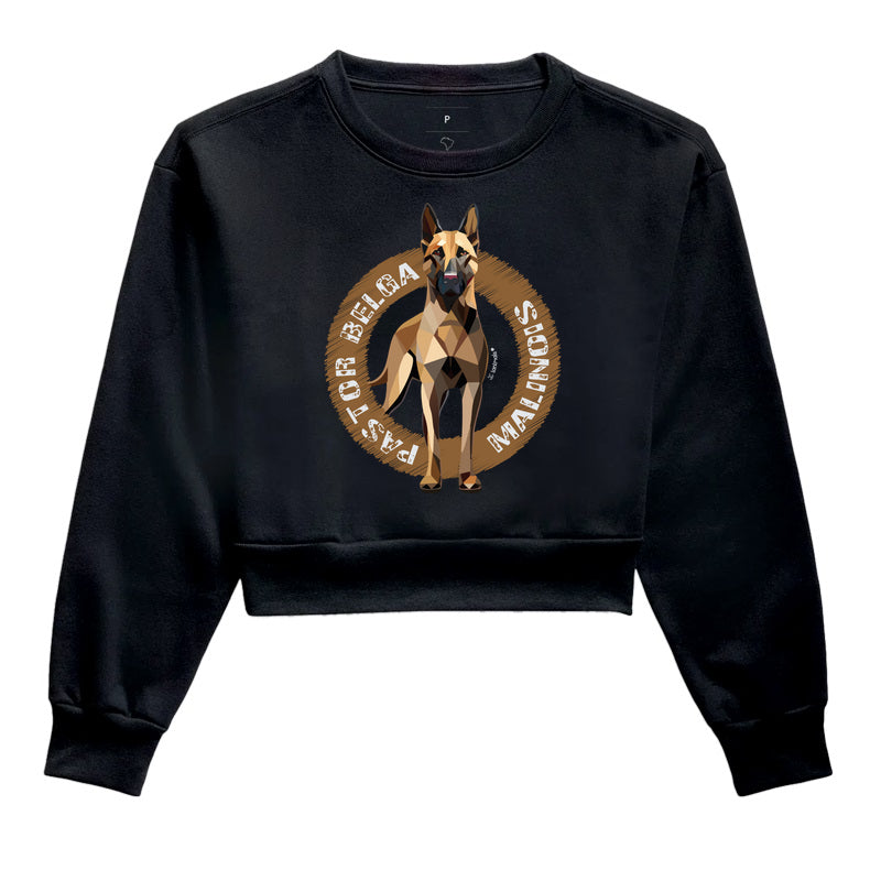 Moletom Cropped Malinois Raça - Geoma