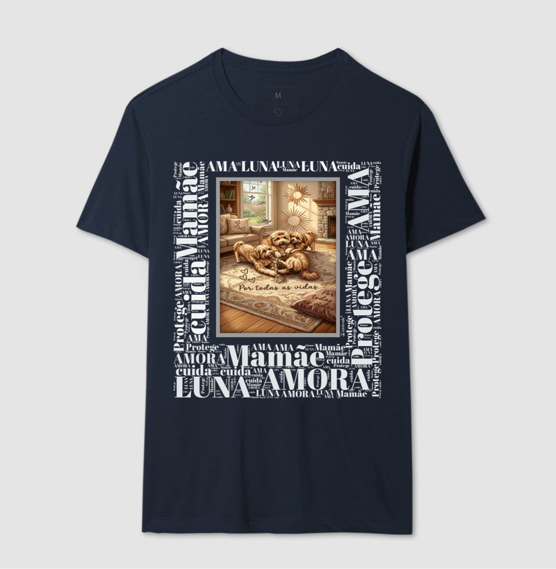 Camiseta Quadro Nuvem de Palavras - Luna Amora - Personalizada
