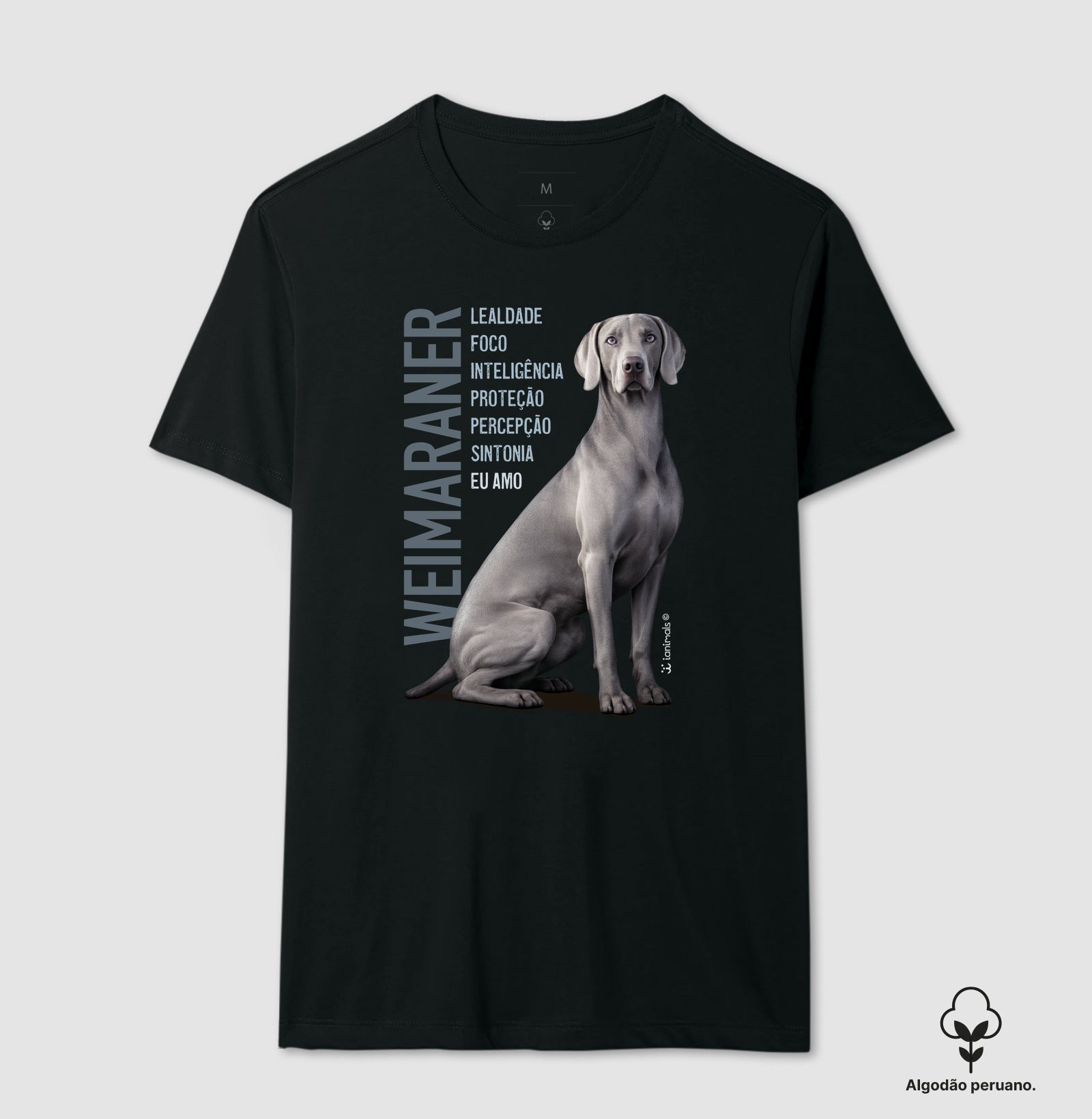 Camiseta INCA SOFT Weimaraner Eu Amo - Essência