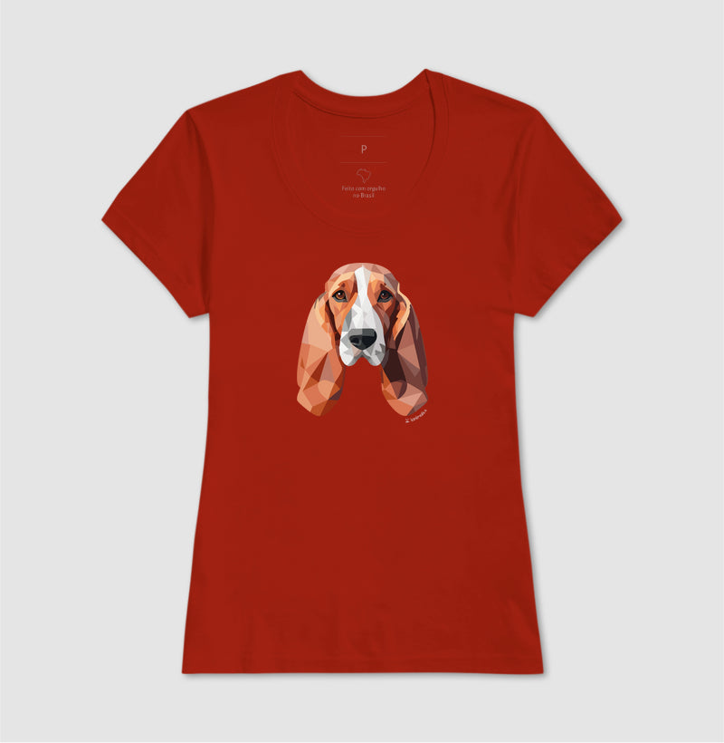 Camiseta Basset Hound - Coleção Geoma