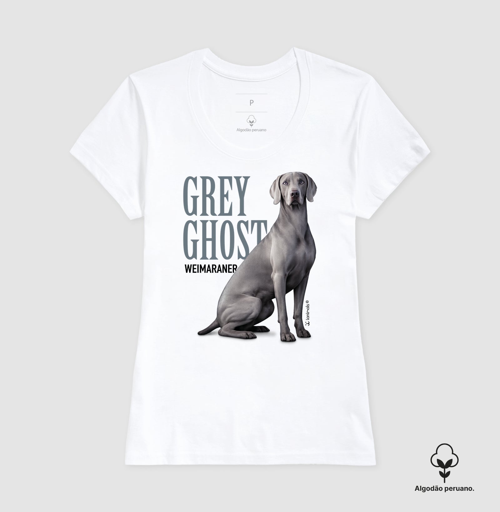 Camiseta INCA SOFT Weimaraner Grey Ghost - Essência