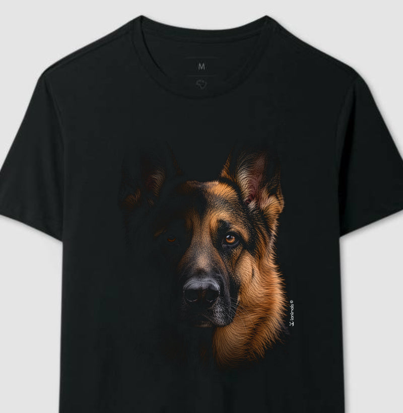 Camiseta Pastor Alemão - Retrato