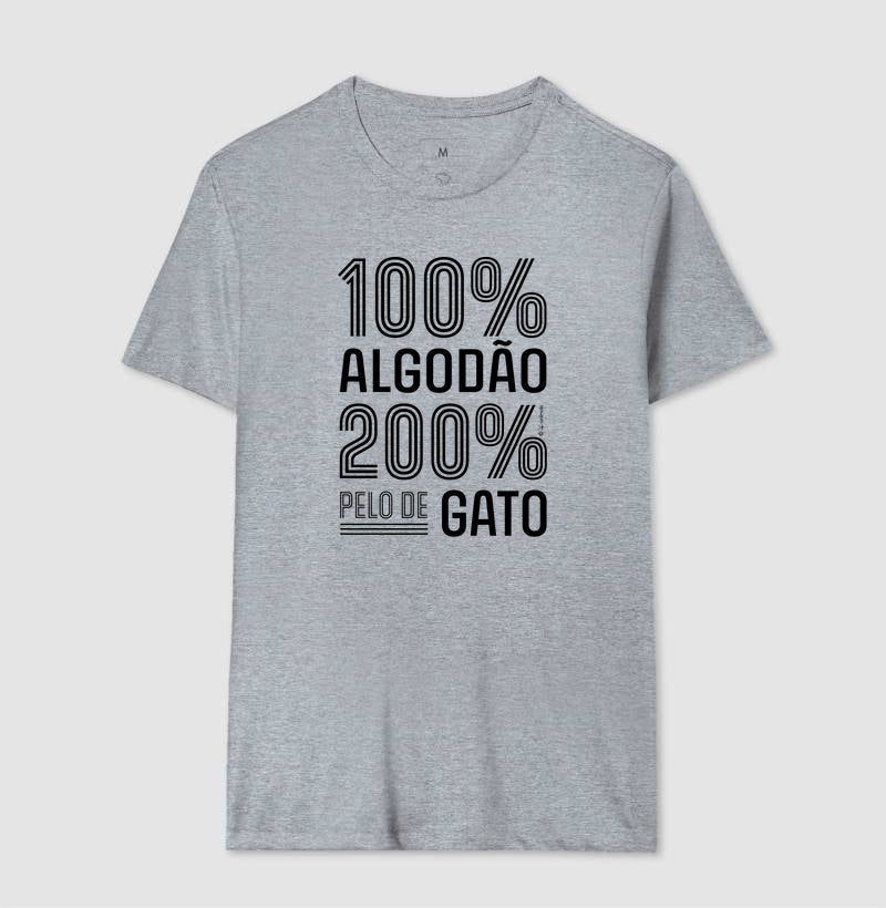 Camiseta 200% pelo de Gato - Coleção AFETO