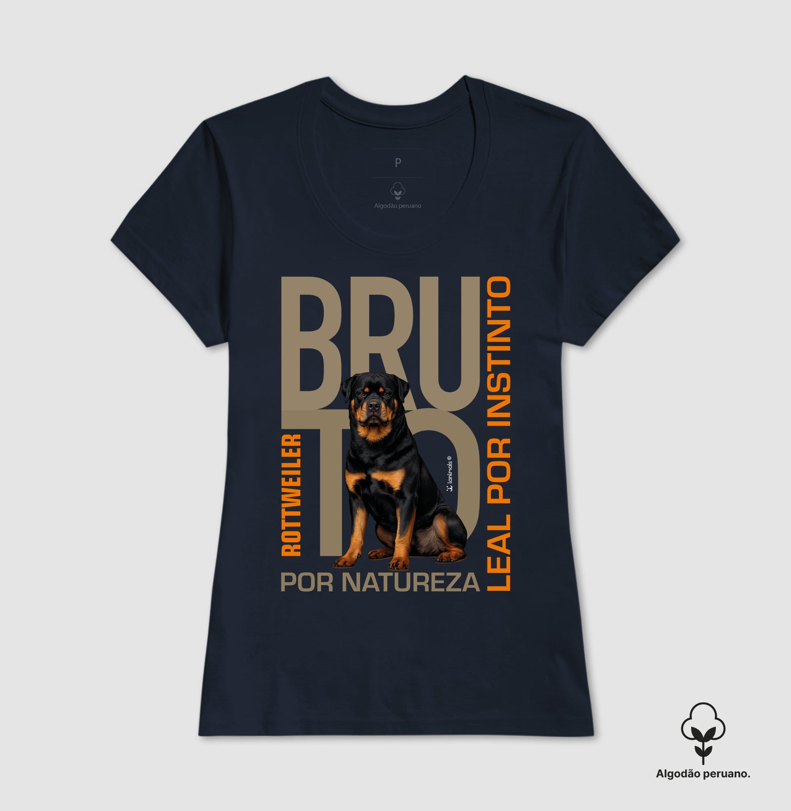 Camiseta INCA SOFT Rottweiler Bruto por Natureza - Essência