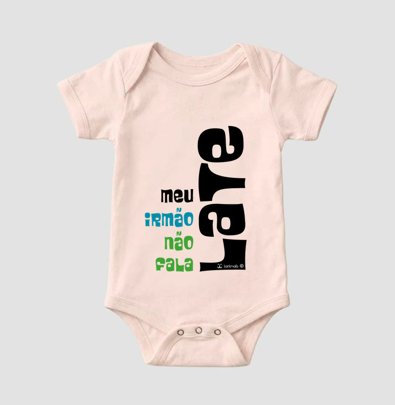 Body Infantil meu irmão não fala Late - Afeto