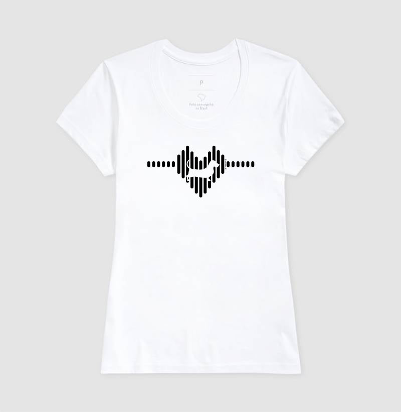 Camiseta Basset Hound - Coleção Coração