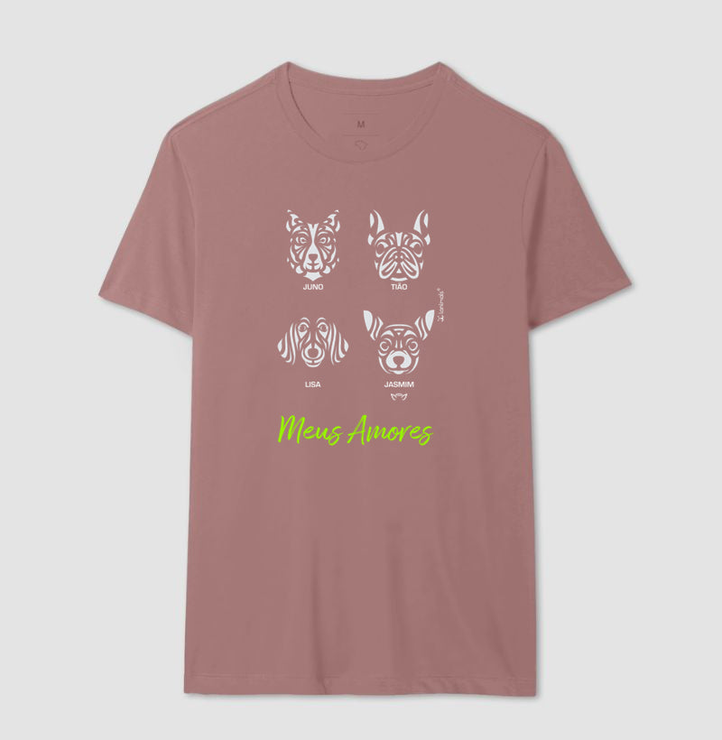 Camiseta Tribal de 1 a 9 Cães - PERSONALIZADA