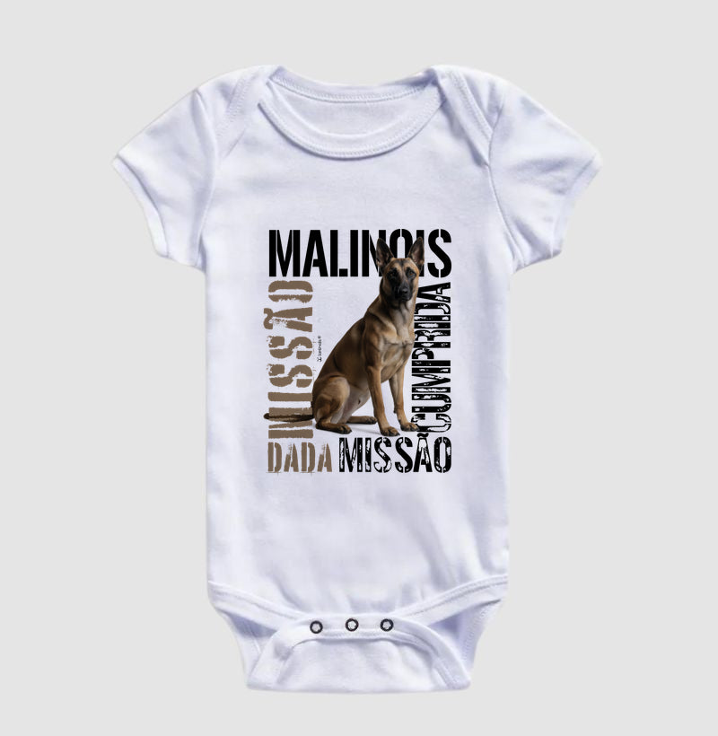 Body Infantil Malinois Missão Cumprida - Essência