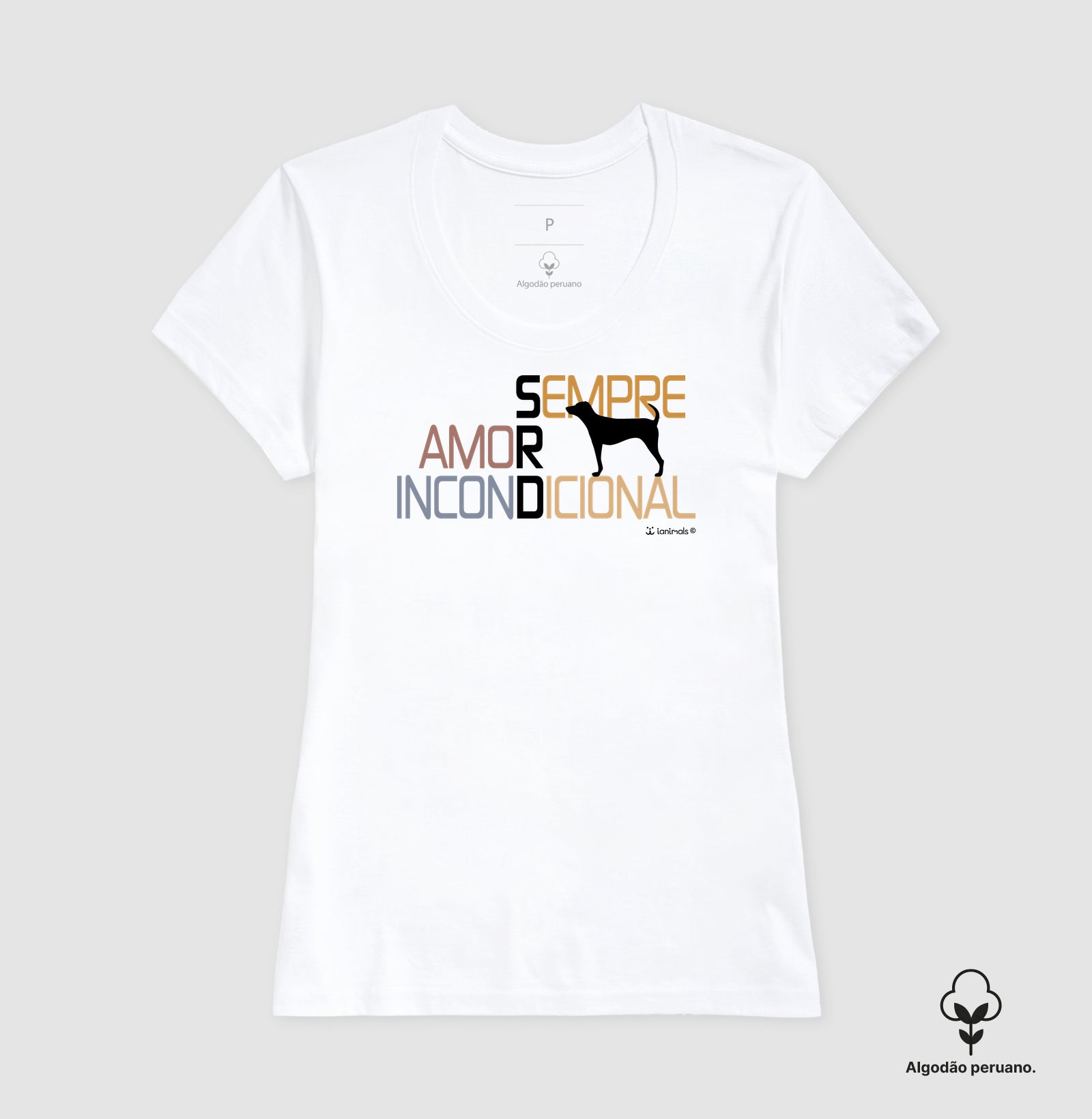 Camiseta INCA SOFT SRD Sempre Amor Incondicional - Essência