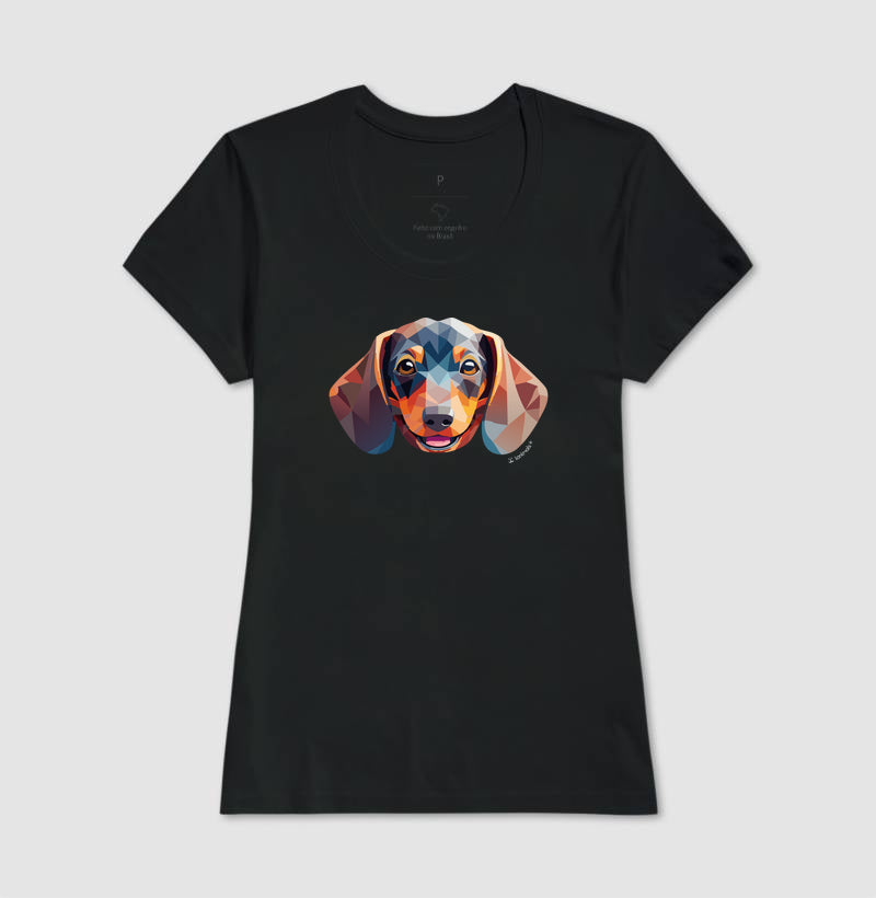 Camiseta Dachshund - Coleção Geoma
