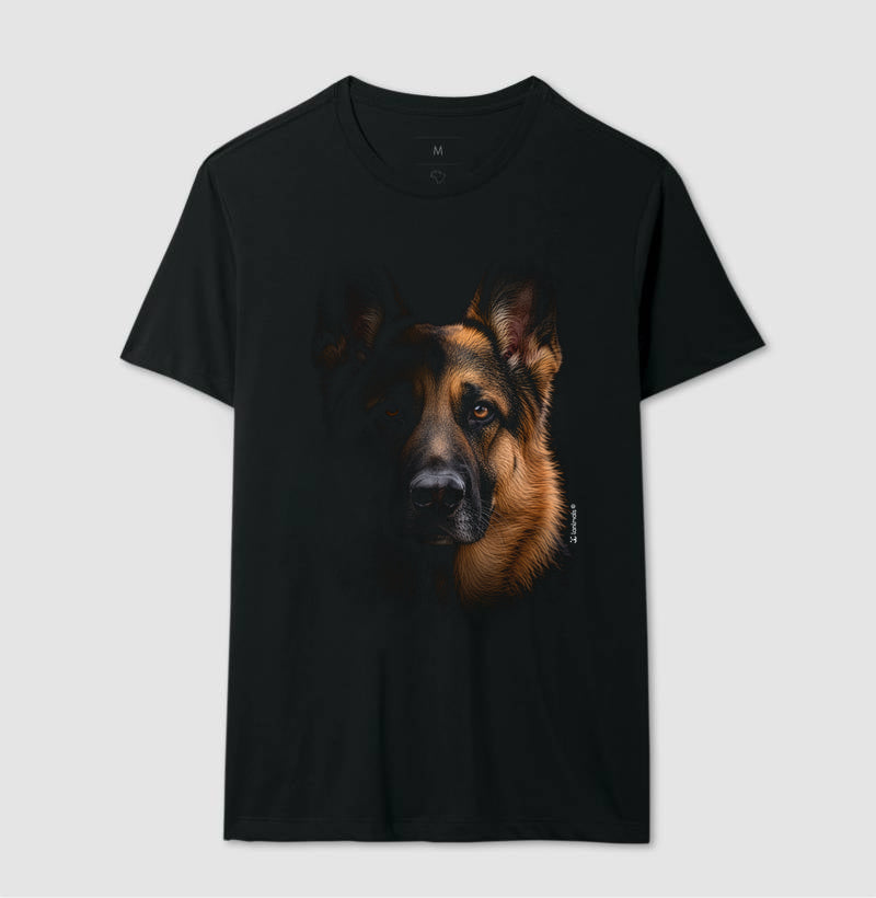 Camiseta Pastor Alemão - Retrato