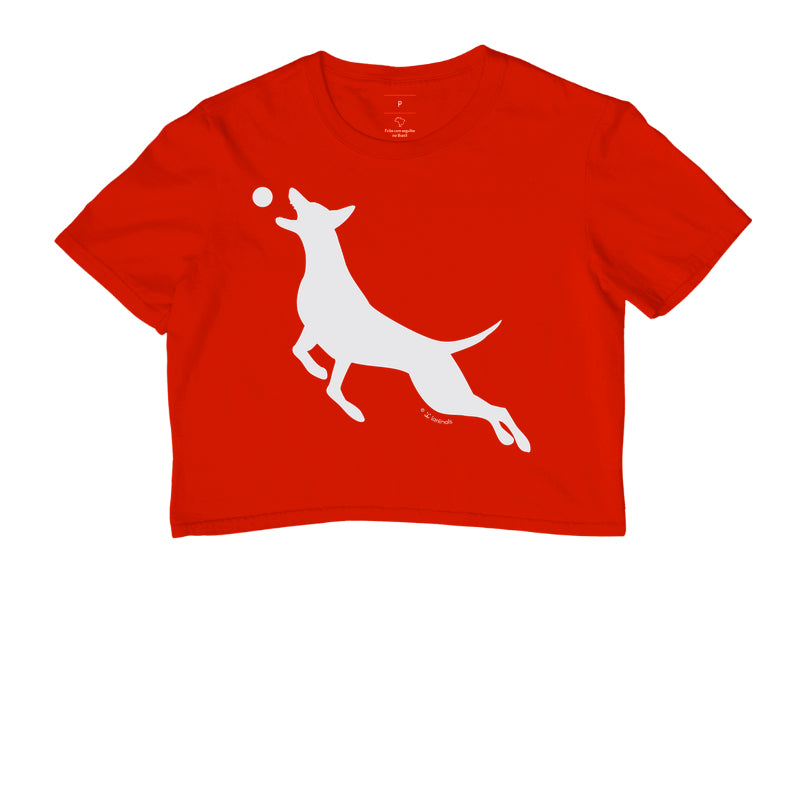 Camiseta Cropped Malinois O Pulo - Perfil