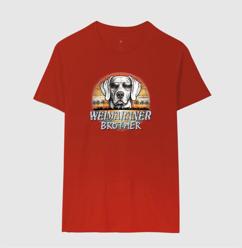 Camiseta Weimaraner BROTHER Sunset Vintage - Família