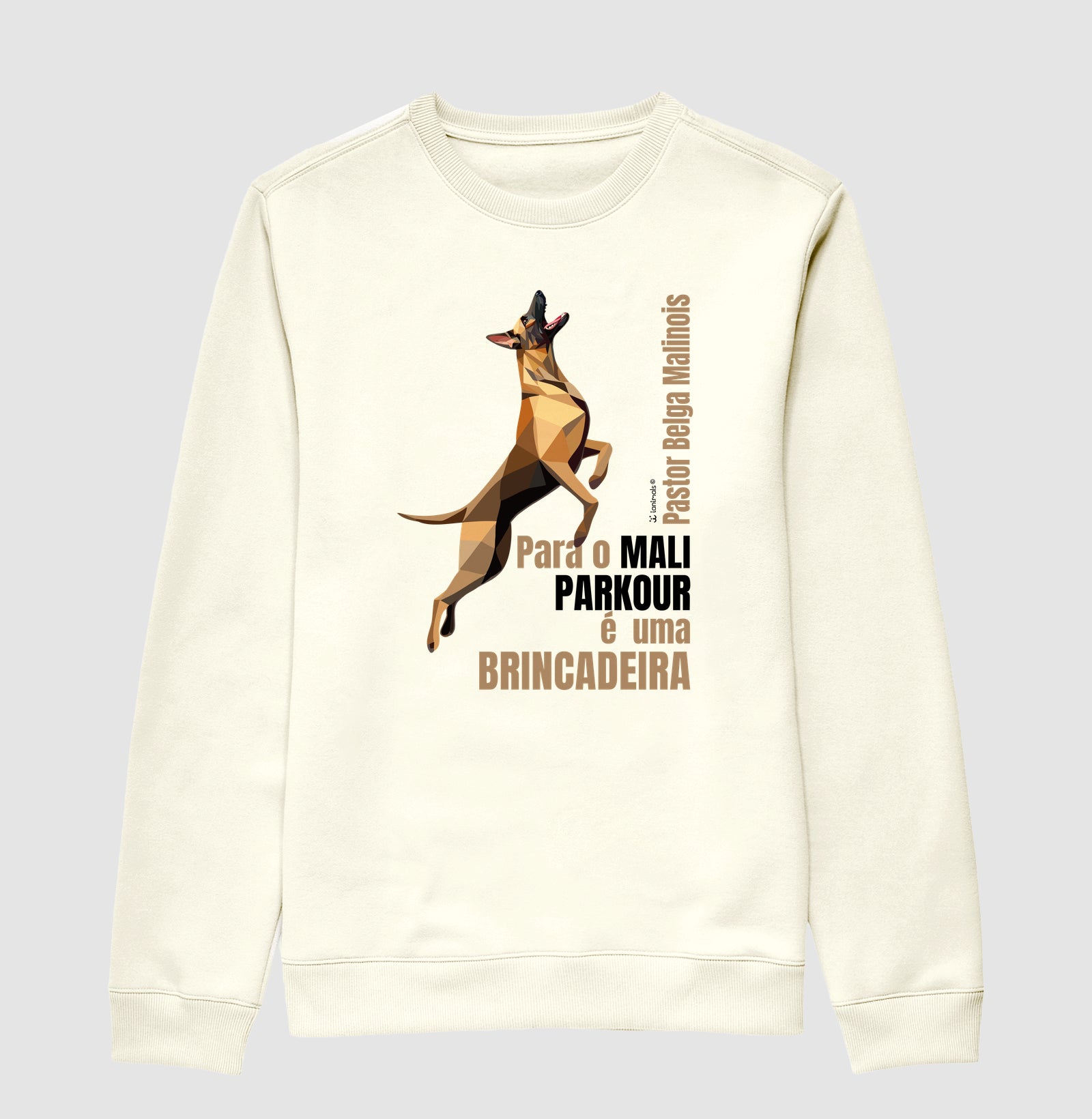 Moletom Suéter Malinois Parkour é Brincadeira