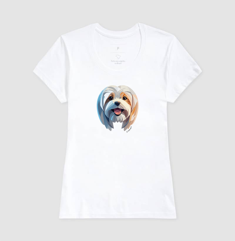 Camiseta Lhasa Apso - Coleções Geoma