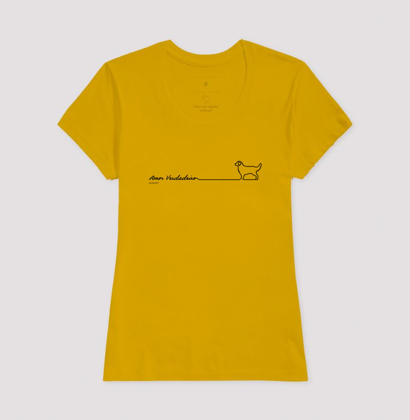 Camiseta Golden Retriever - Amor Verdadeiro