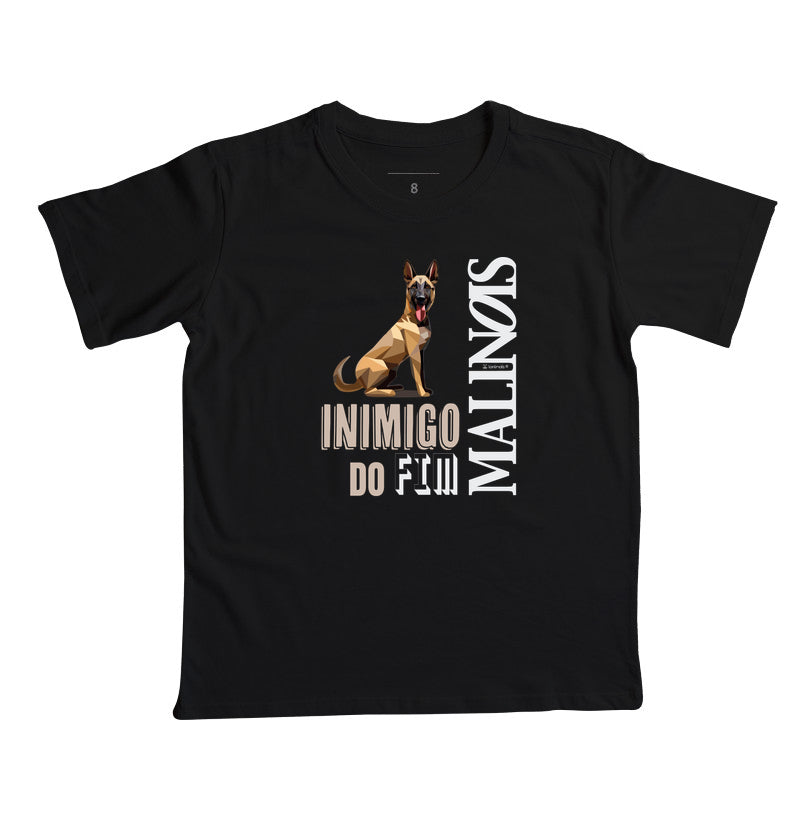 Camiseta Infantil Malinois Inimigo do Fim - Essência