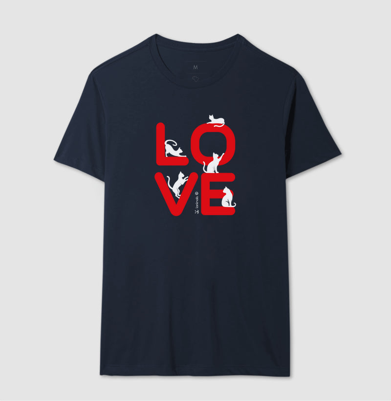 Camiseta Love Cat - Afeto