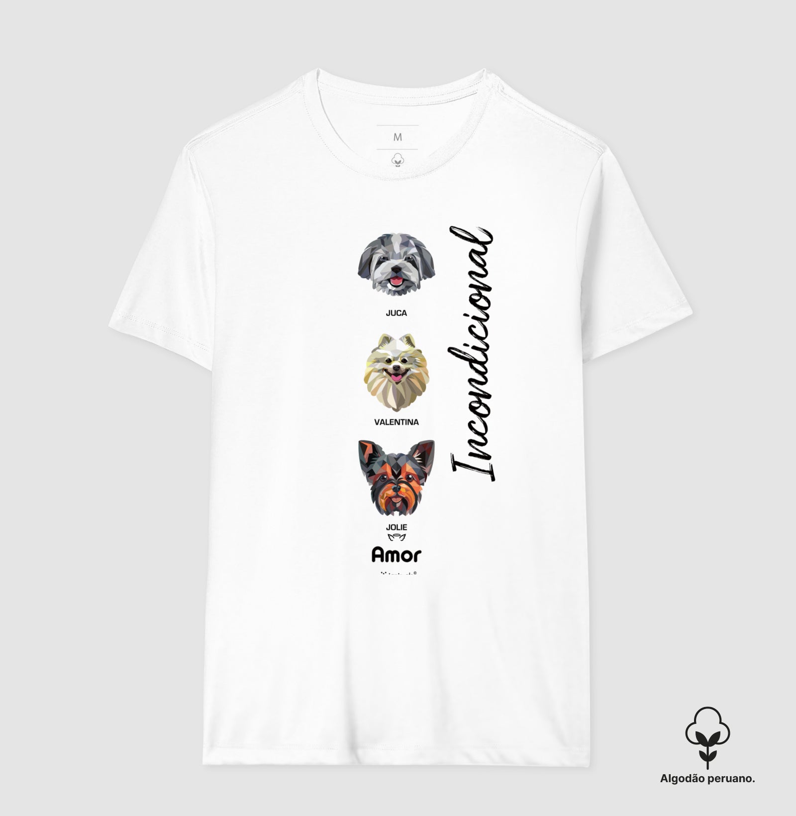 Camiseta INCA SOFT Geoma de 1 a 9 Cães - Personalizada  iAnimals
